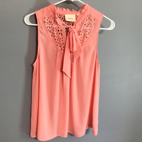 Anthropologie Tops - Anthro Maeve Collar Tied Tank sz 8